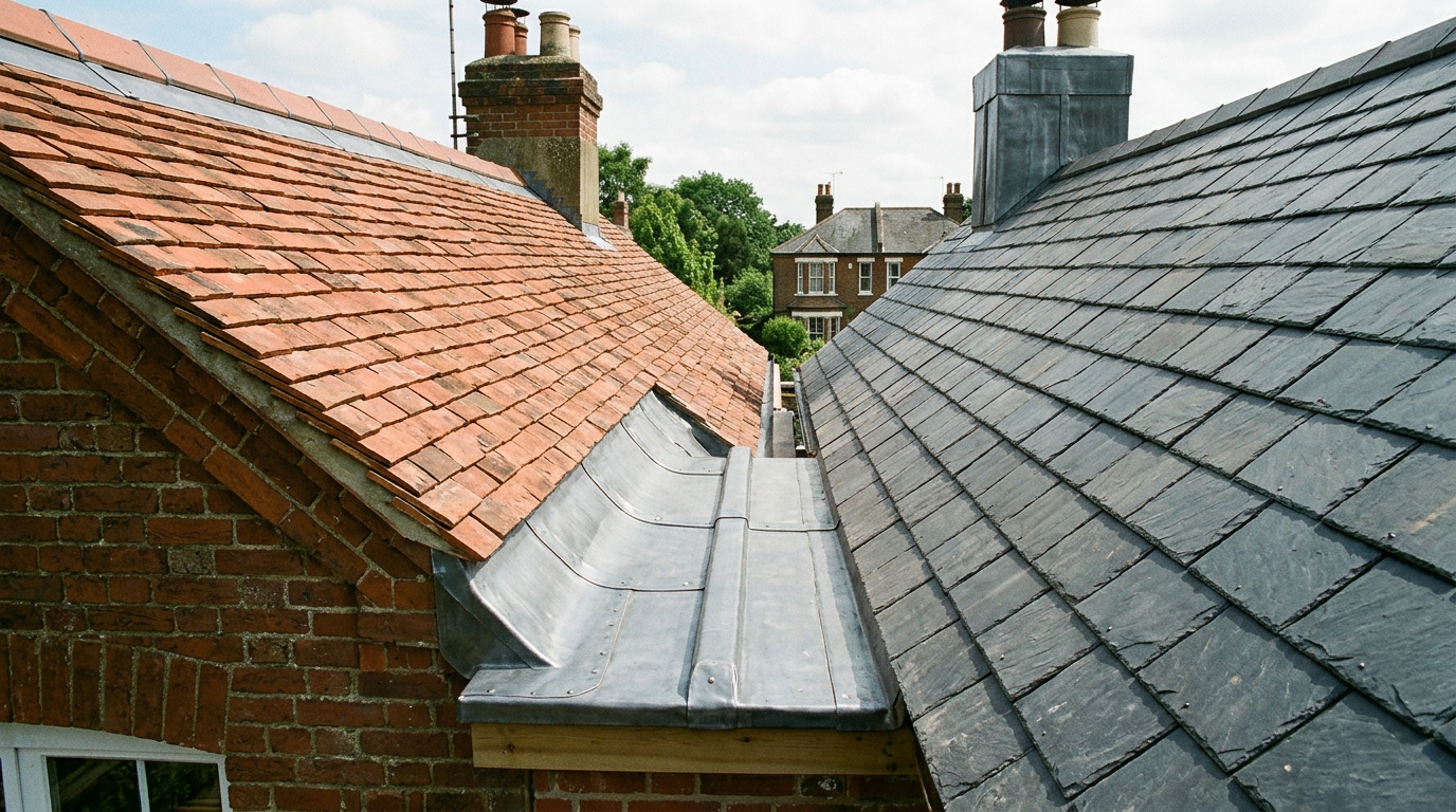 Chimney Re-pointing example 2 on a UK home